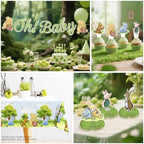 343PCS Xynic Classic Bear Baby Shower Decorations Tableware Set, 50 Guests - Image 6