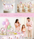 Xynic 213pcs Fairy Birthday Party Decorations for Girl, Serves 25 - Image 6