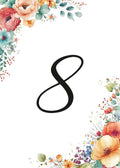 Multi Flower Design Table Number Cards Double Sided Party Table Numbers for Reception Baby Shower Anniversary Birthday Bridal Party 4x6 100 Pcs by Unknown