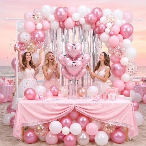 Over The Table Rod Stand with Clamps,Cute Girl Birthday Arch Set - Image 6