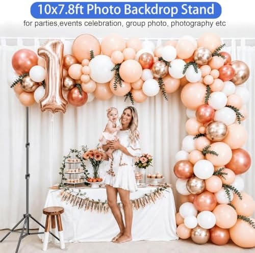 EMART Photo Backdrop Stand, 7.8x10ft Back Drop Stand for Party, Photography - Image 2