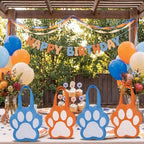 Tranqun 36 Pcs Blue Dog Paw Print Party Favor Bags with Handle - Image 4