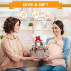 Greenwhisper ‌Large Woven Gift Basket with Handles - Empty Bamboo Basket for Gifts (Adults/Wine/Christmas) (BROWN, 6PC SMALL) - Image 7