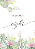 Cactus Design Table Number Cards Double Sided Party Table Numbers for Reception Baby Shower Anniversary Birthday Bridal Party 5x7 100 Pcs by Unknown