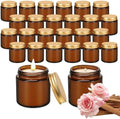 24 Pcs 4 Oz Mini Soy Wax Candles, Rose Sandalwood Scented Aromatherapy Candles Bulk Set, Stress Relief Relaxation Candle, Ideal for Wedding Birthday Party Favors, Gifts and Home Decor by Trxvxo