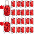 LemonRoad 60 Pcs Mini Empty Suitcase Box with Plush Keychain, Red by Unknown