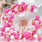7.2FT Circle Balloon Arch Stand for Floor Round Arch Backdrop Stand for Parties Flower Balloon Arch Frame Kit Flower Gold Metal Arches Backdrop for Birthday Party Wedding Christmas Decorations - Image 4