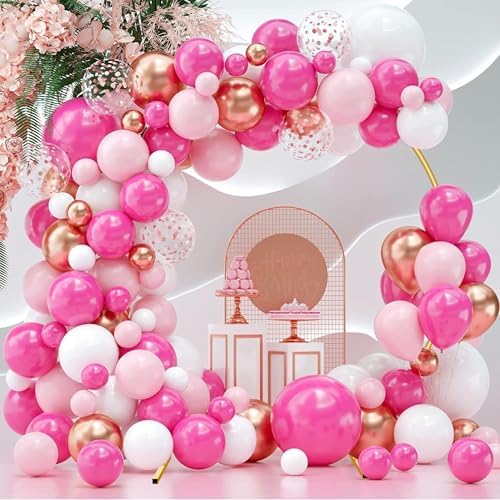 7.2FT Circle Balloon Arch Stand for Floor Round Arch Backdrop Stand for Parties Flower Balloon Arch Frame Kit Flower Gold Metal Arches Backdrop for Birthday Party Wedding Christmas Decorations - Image 4
