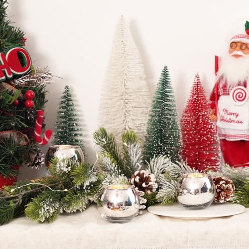 Homemory 36 Pcs Silver Votive Candle Holders, Round Mercury Glass Candle Holder, Tealight Candle Holders for Table Centerpieces, Baby Shower, Anniversary, Wedding, Home Decor, Halloween, Christmas - Image 6