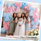 6 Pcs Large Pink and Blue Mesh Bows for Backdrop 31.5"x19.7" - Image 6