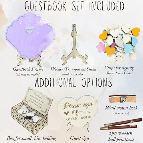 Personalized Seashell Guest Book Alternative, Beach Wedding Drop Box - Image 5