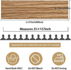 35x157 Inch Nude Cheesecloth Table Runner Neutral Boho Wedding Party Decor - Image 2