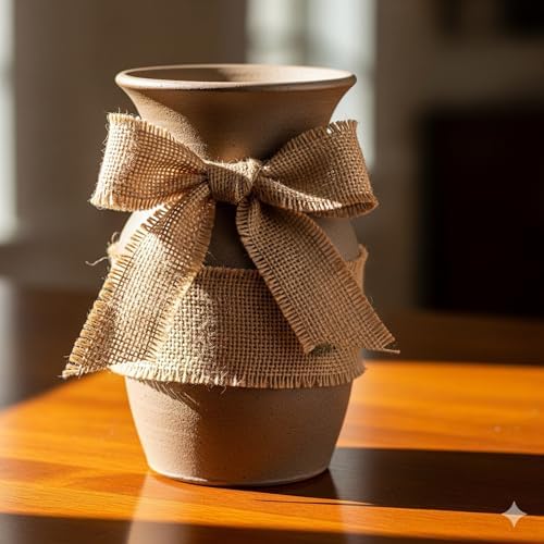 3 Pack - 90 feet Burlap Ribbon 5" x 10 Yards Natural Jute 5 Inch 30ft roll (Natural, 5 Inch X 10 Yards) Total 30 Yards - Image 2