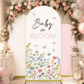 DERTE 3 Pcs Baby in Bloom Arch Backdrop Cover by DERTE