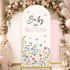 DERTE 3 Pcs Baby in Bloom Arch Backdrop Cover by DERTE