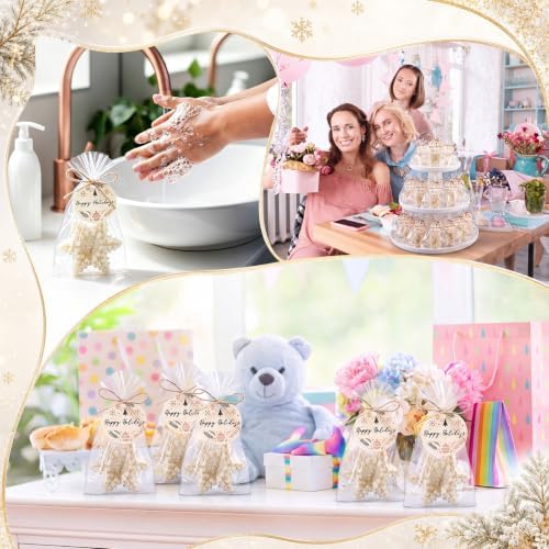Leelosp 20 Set Snowflake Soaps Christmas Baby Shower Favors for Guests - Image 6