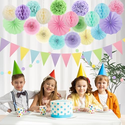 Pastel Rainbow Party Decoration - Image 2
