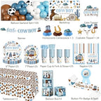 298pcs Cowboy Baby Shower Decorations for Boy, All-in-1 set, 25 Guests - Image 2