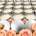 50 Pcs 2oz Bulk Mini Rose Scented Soy Candle Set, Wedding Favors for Guests, Natural Soy Wax, Perfect for Party Favors, Home Decor & Event Supplies by Trxvxo