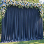 20x10ft Navy Blue Backdrop Curtain Panels for Parties - Wrinkle Free Polyester Photo Curtain Backdrop Wedding Back Drop Fabric Drapes for Party Decorations Background for Photography - Image 6