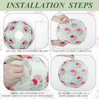Baquler 12 Pcs Floral Paper Lanterns 10 Inch Tea Party Decorations - Image 3