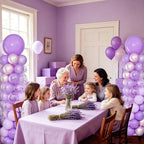 Purple Balloon Column Stand Kit of 2 with Lavender Balloons - Image 7