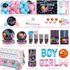 Cocomigo 303 PCS Free Throws or Pink Bows Gender Reveal Decorations - Image 2