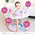 Little Acorn, 4-in-1 Baby Activity Center | Montessori-Inspired Design | 8 Interactive Toys | Tummy Time, Exersaucer & Toddler Table | Shower Gift | Essential (Rainbow) - Image 4