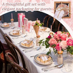 Teenyyou 50 Sets Wedding Favors for Guests Small Ceramic Bowl Bulk Gift Set - Image 4