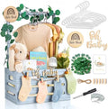 Wooden Baby Shower Crate, Large Blue Personalized Gift Basket by %E2%80%8EGIFTACITY