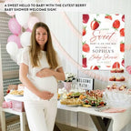 Andaz Press Personalized Berry Sweet Baby Shower Sign, 16x20 Inches, Canvas, Baby Shower Decor - Image 5