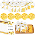 60 Set Bee Themed Baby Shower Favors for Guest Honeycomb Soap, Including Honey Soap with Thank You Card Gift Bags, Return Gifts for Gender Reveal Party Decorations Baby Shower Gifts Souvenirs Prizes by Yuuchoringee