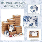 Teenyyou 100 Pack Small Ceramic Bowls Bulk Wedding Favors Blue - Image 3
