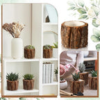 6 Pcs Wooden Vase for Centerpieces Wedding Flower, 3.5 Inch - Image 4
