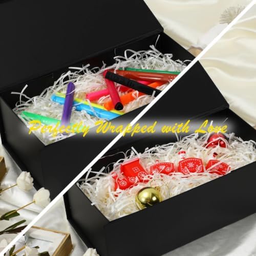iloMAOZX Black Gift Box, 12x6x4 Inch Gift Boxes for Presents & Packaging - Image 5