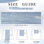 18 Pack Dusty Blue Cheesecloth Table Runner 21.5x120 Inch,Semi Sheer Boho Gauze Cheese Cloth Fabric Table Runners 10 FT Long for Wedding Party Baby Shower Birthday Home Decor - Image 3