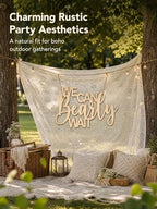 We Can Bearly Wait Wood Backdrop Sign Woodland For Party Photo Backdrops - Image 6