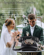 Audio Guest Book Wedding Phone, Retro Audio Guestbook (Black) - Image 4