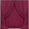20x10ft Burgundy Backdrop Curtain for Wedding Parties Wrinkle Free Fabric Maroon Drapes Backdrop Decoration for Baby Shower Birthday Photography Decoration 4 Panels, 5ft x 10ft by Gogoparti