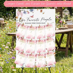 Pinkunn Wildflower Wedding Seating Chart with Easel Display Stand 15.8 x 23.6 Inch Wooden Rustic Seating Chart Board Please Find Your Seat Sign for Baby & Bride Shower Wedding Sign Decor - Image 2
