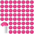 AVIVIHO 65pcs Fake Flowers Hot Pink Hydrangea Artificial Flowers Bulk (Not Squished, No Steaming Need) Silk Flowers with Stems for Wedding Decor,Home,Baby Shower,Table Centerpieces Decoration by Aviviho