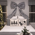 Wavwavw Giant Bow Big Wall Decor, Black,White, Polyester, Stripe - Image 6