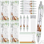 72 Sets Woodland Animals Baby Shower Favors Bulk Includes Ballpoint Pens Thank You Cards Cable Ties Woodland Baby Shower Gender Reveal for Guest Game Prizes Party Favors by Dinifee