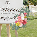 Finphoon Hot Pink Wedding Arch Flowers Set of 2 - Image 5
