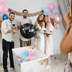 AmazingSpark 28in Giant Gender Reveal Gift Box Kit, Boho Flower - Image 4