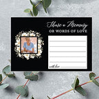 Andaz Press Personalized Share a Memory Cards, Ivory Floral Custom Photo 4" x 6" Cards for Wedding, Birthday, Funeral, Celebration of Life, Retirement, Graduation, Going Away, Life Memories, 52-Pack - Image 3