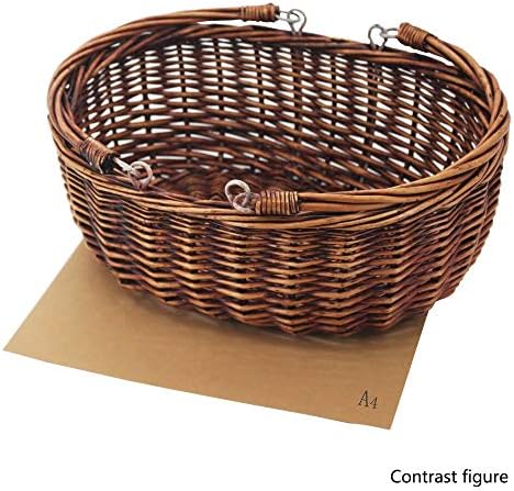Wicker Picnic Baskets with Handles.Kingwillow. (Brown) - Image 3