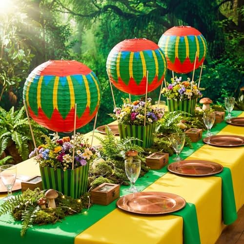 Leinuosen Wizard Party Decoration Hot Air Balloon Table Centerpiece, 12 Set by Leinuosen