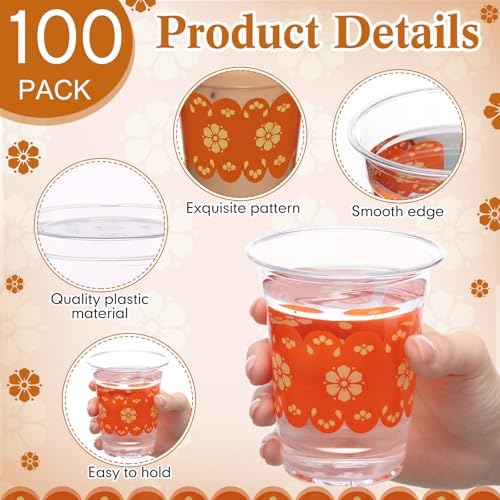 100 Pcs Cielito Lindo Plastic Cups 12 oz Mexican Disposable Plastic Copas De Barro Drinking Cups Bulk for Talavera Cielito Lindo Baby Shower Wedding Birthday Party Decoration Supplies - Image 3