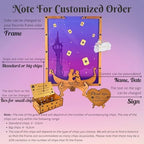 Wedding Guest Book Alternative Wooden Frame Princess Fairy Tale Keepsake - Image 7